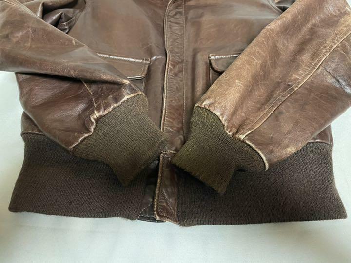 AVIREX A-2 Leather Blouson Jacket men 36 Dark Brown Biker AVIREX A-2 Leather Blouson Jacket men 36 Dark Brown Biker