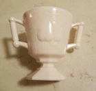 Jeannette Shell Pink Milk Glass Baltimore Pear Comport/Sugar, Vintage