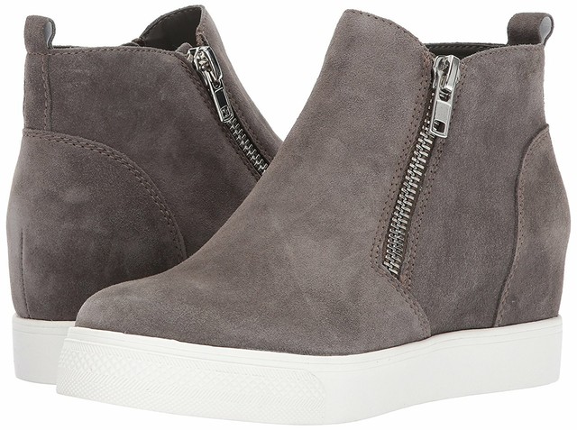 steve madden wedgie sneaker gray