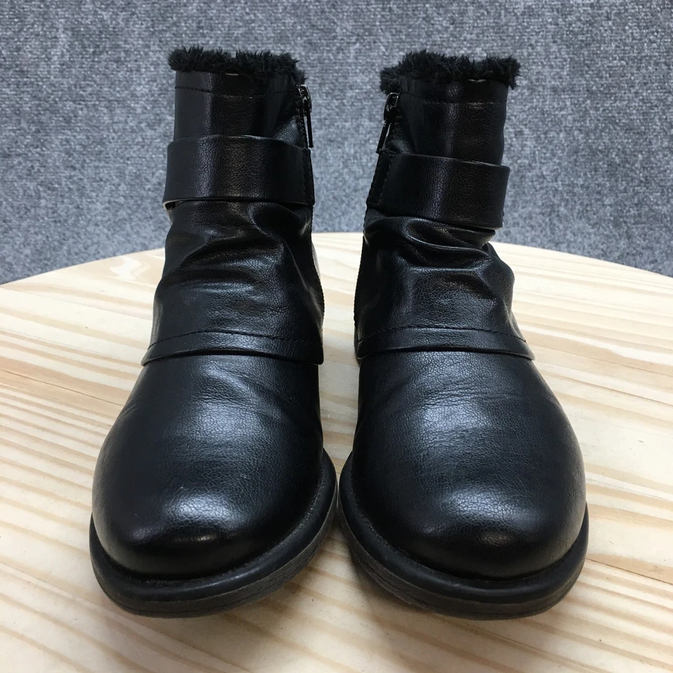 Botas Baretraps Mujer Temporada 7M Nieve Negras Imitación Cuero Piel Forradas Cremallera Lateral Foto 4 de 4