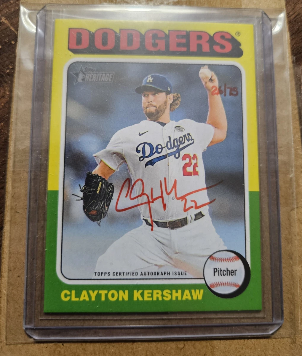 Clayton Kershaw Serial Numbered Baseball Sports Trading Cards for