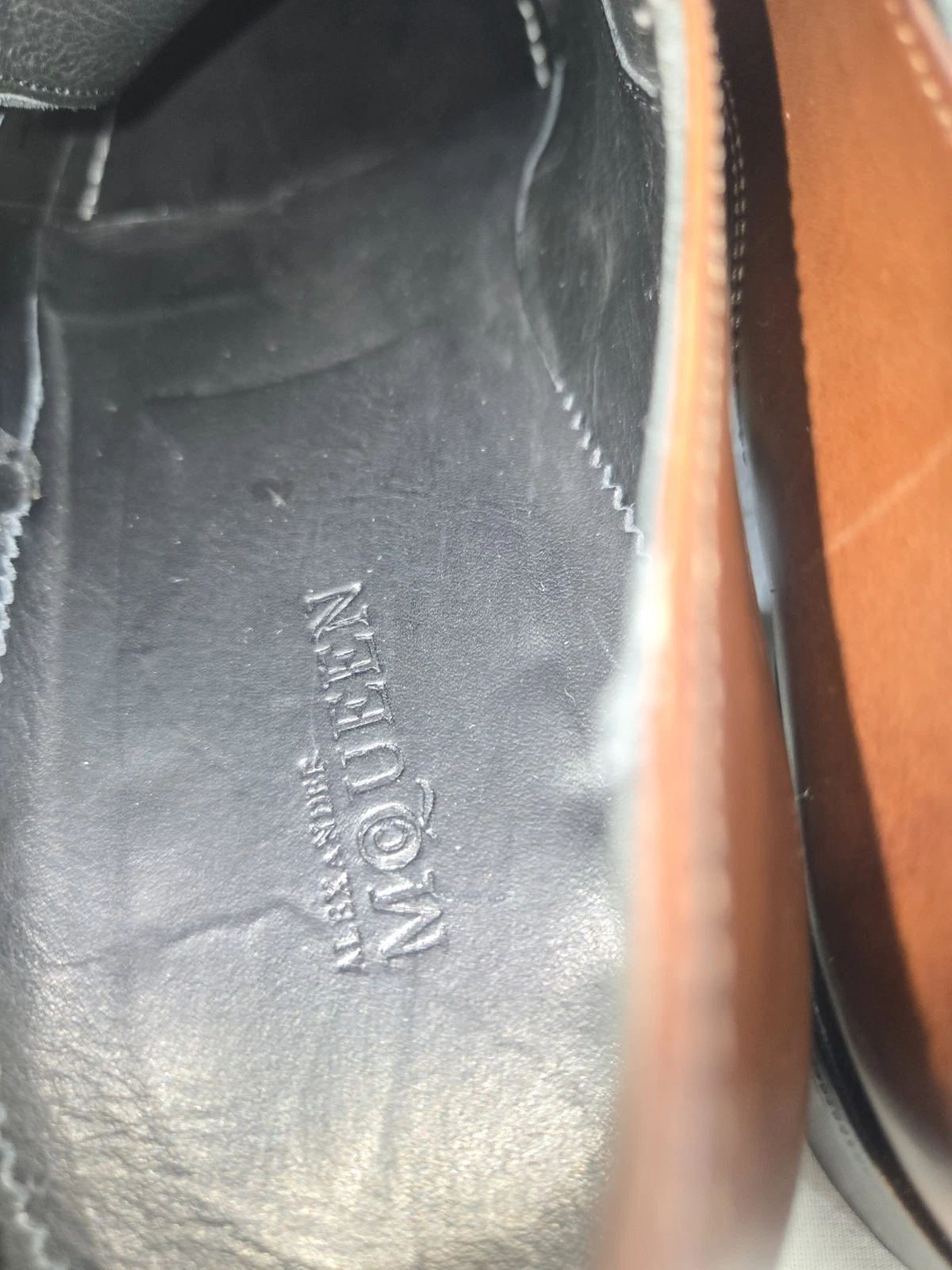 Scarpe Alexander McQueen uomo taglia 43 marrone e nero monkstraps