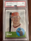 2012 Topps Heritage #207 Mike Trout PSA 9 Mint, Free Shipping