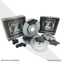 Zimmermann Bremsscheiben + BeläGe Vorne + Hinten FüR Mercedes E-Klasse W212 S212
