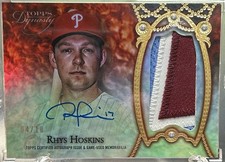 2022 Topps Dynasty Rhys Hoskins Auto/10 (3 color Throwback Patch) Guardians 📈🔥