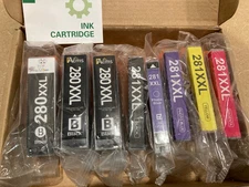 Assortment ONLYU, MissDeer, ACMS Ink Cartridges for Canon Printer (8 cartridges)