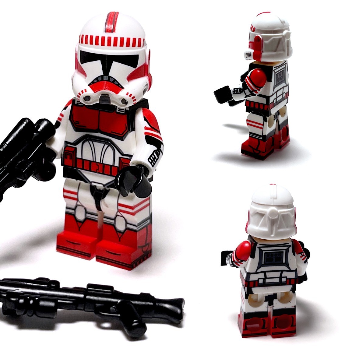 Commander Fox Coruscant Guard Clone Troopers Custom Red Shock Troopers ...
