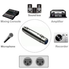 Image of 3-Pin XLR Female to Female Coupler Audio Microphone Adapter Connector