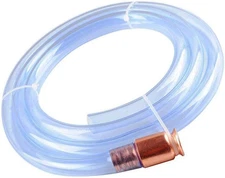3/4" Gas Siphon Hose, Shaker for Gasoline/Fuel/Water 1, Clear, Copper 