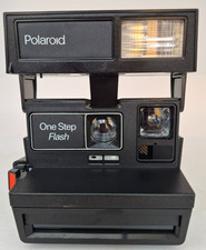 Vintage Polaroid One Step Flash Instant 600 Film Camera w/case - Untested