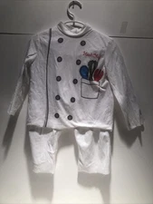 Halloween Head Chef Costume For Toddler Size 2T Used Gently 2-piece