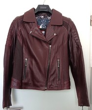 PHILIPP PLEIN Lederjacke Damen Nappa-Lammleder Gr. 38/40