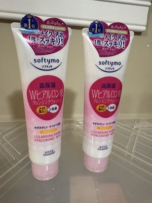 KOSE Softymo Cleansing Foam Hyaluronic Acid Makeup Remover 190g - Lot Of 2