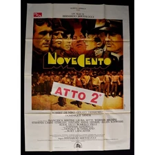 manifesto NOVECENTO atto 2 Bertolucci De Niro Depardieu Sanda Quarto Stato A187