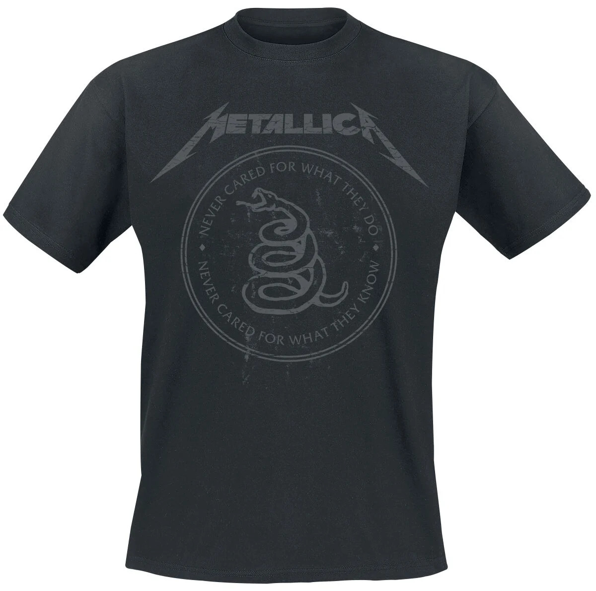 Футболка Metallica с кольцом Herren Snake в тон schwarz Band-Товары Группы 4690₽