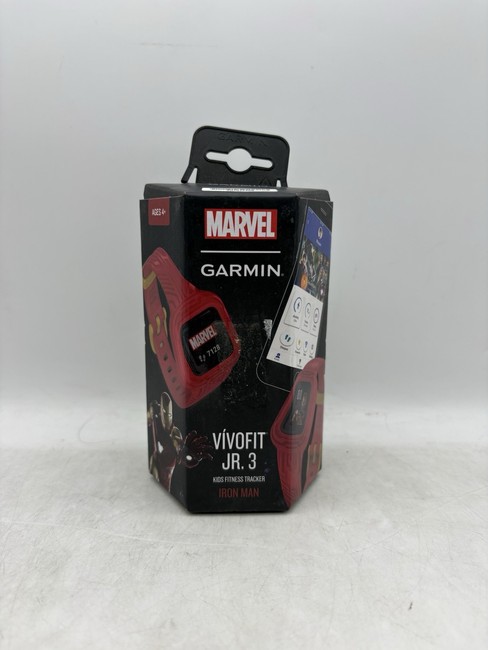 Garmin 010-02441-31 Vivofit Jr. 3 Kids Marvel Iron Man Red Fitness Sports Watch