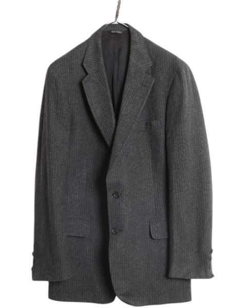 Ralph Lauren CHAPS 70s USA Wool Tailored Jacket Vintage Charcoal Gray L