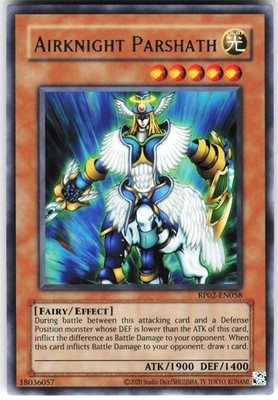 Airknight Parshath RP02-EN058 Yugioh TCG Rare NM