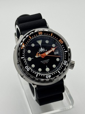 Automatic KRAKEN Black 'Tuna' Divers Watch 30ATM WR (SEIKO TMI) NH35 Japan Movt