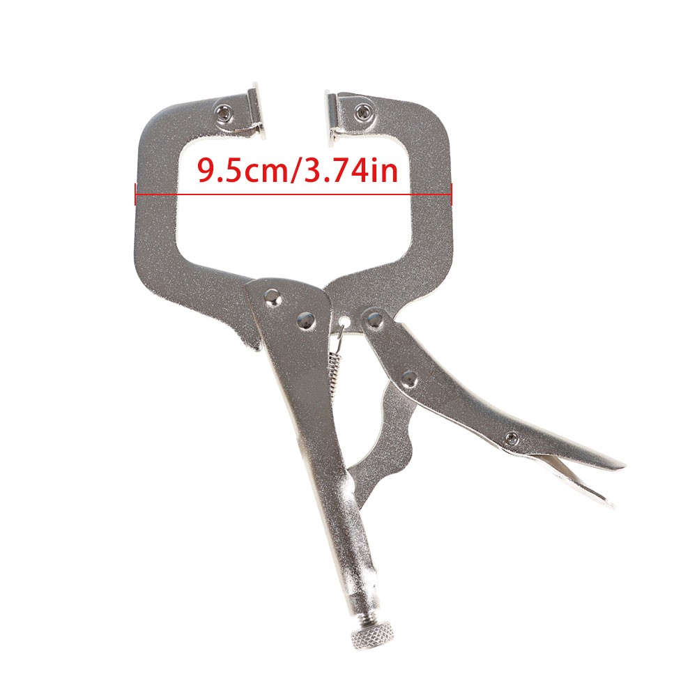 5 Pcs Swivel Pad Locking C-Clamp Locking Pliers 6 Inch With Entrained Gasket