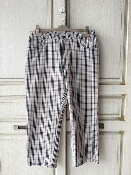 Men Burberry Trousers Multicolor Denim 34