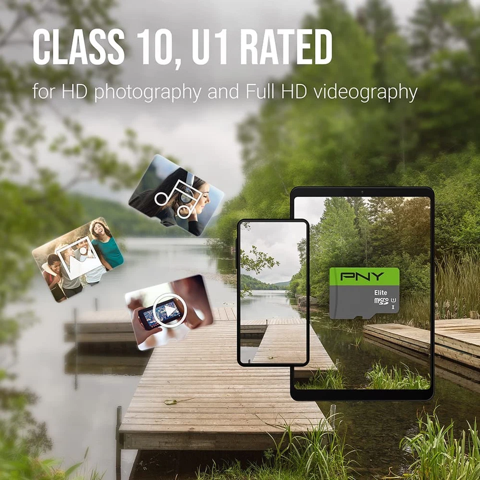 PNY Elite 64GB Microsdxc-Speicherkarte + Sd-Adapter, 100Mb/S Lesegeschwindigkeit - Bild 4 von 4