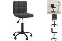 BüRostuhl Drehbar Schwarz Samt HöHenverstellbar Drehstuhl Drehsessel Praxis
