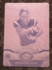 2011 Topps - Kyle Rudolph #97 Printing Plate Magenta 1/1 Minnesota Vikings 🔥