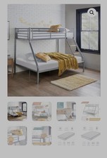 Seconique Tandi Triple Metal Sleeper Bunk Bed - Silver (200-205-015)