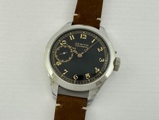 Zenith Cronometro MATRIMONIO!! Antico Orologio Uomo Svizzero Incredibile Art Decò OTTIMO