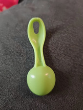 Used plastic green small spoon toy