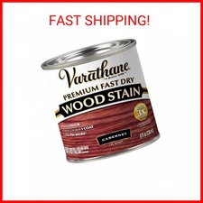Varathane 262035 Premium Fast Dry Wood Stain, Half Pint, Cabernet
