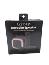 GEMS Portable Karaoke Speaker with Microphones - Black