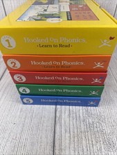 Hooked on Phonics Learn to Read Levels 1 5 Good Clean Condition- Read Descriptio