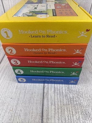 Hooked on Phonics Learn to Read Levels 1 5 Good Clean Condition- Read Descriptio