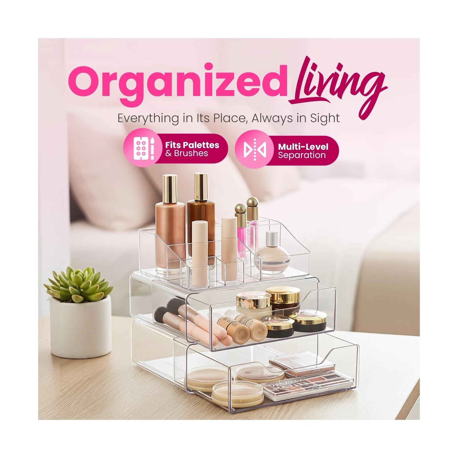 Masirs Makeup Organizer - Thumbnail 5