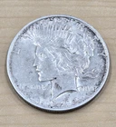 1922 Silver Peace Dollar with Obverse Die Crack, Circulated