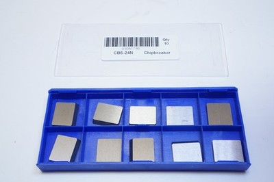 Lot of 10 Inscribed Circle, Square, CBS Chipbreaker for Indexables 03041746 3/4''