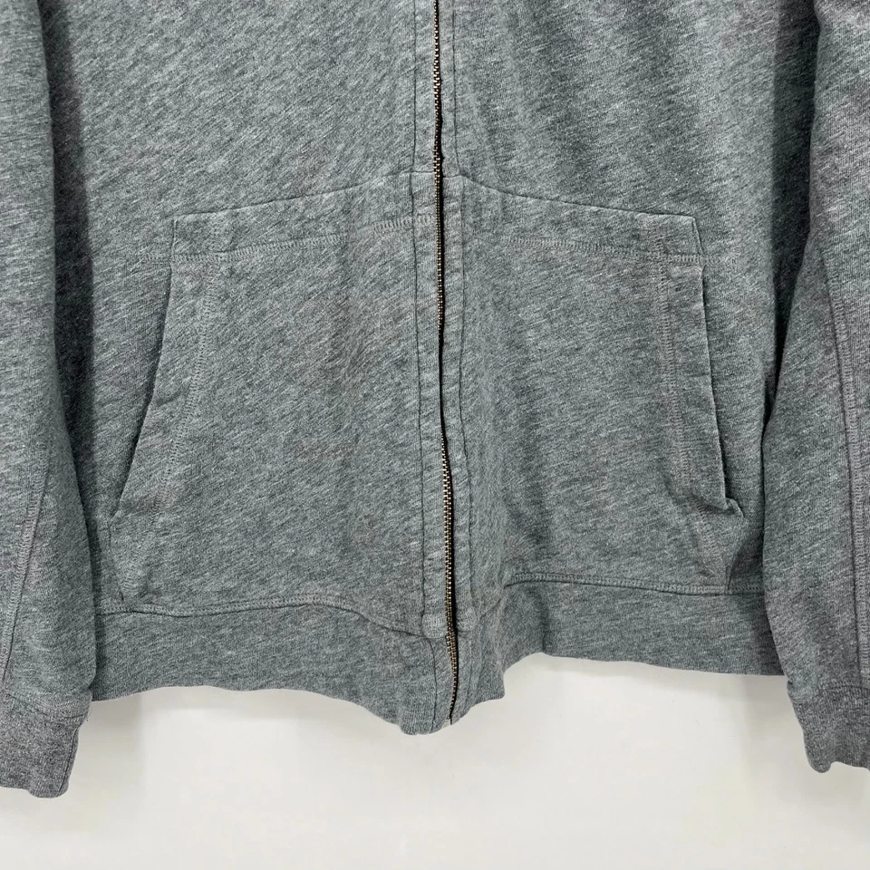Sudadera con Capucha Cremallera Completa Lacoste Para Mujer Talla L Gris Logo Bolsillos Foto 3 de 4