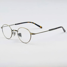 New Titanium Retro Oval Eyeglass Frames Classic Full Rim Men Women Glasses
