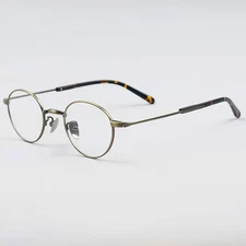 New Titanium Retro Oval Eyeglass Frames Classic Full Rim Men Women Glasses