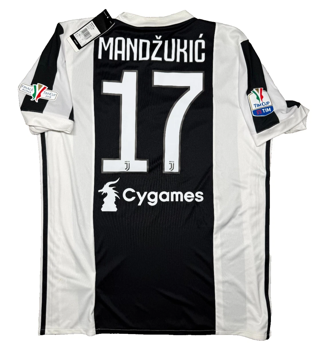 Maillot Mandzukic Juventus 2017-2018 – Domicile Blanc – Adidas Taille L