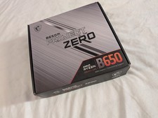MSI B650M PROJECT ZERO AM5 AMD B650 Ryzen 7000 SATA DDR5 PCI-E x16 slot 2x...