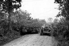 STATI UNITI ESERCITO MEDICI JEEP SAINT LO FRANCE WWII 1944 FOTO 4X6