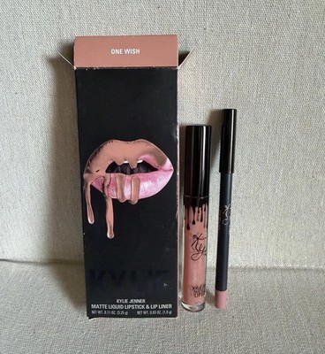 Kylie Cosmetics One Wish Pink Matte Liquid Lipstick & Lip Liner Set 2pc