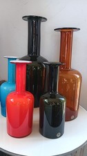Set of 5 GULVASE by Otto Brauer for Holmegaard - Denmark