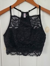 Lace Black Racerback Bralette Wirh Cut Out