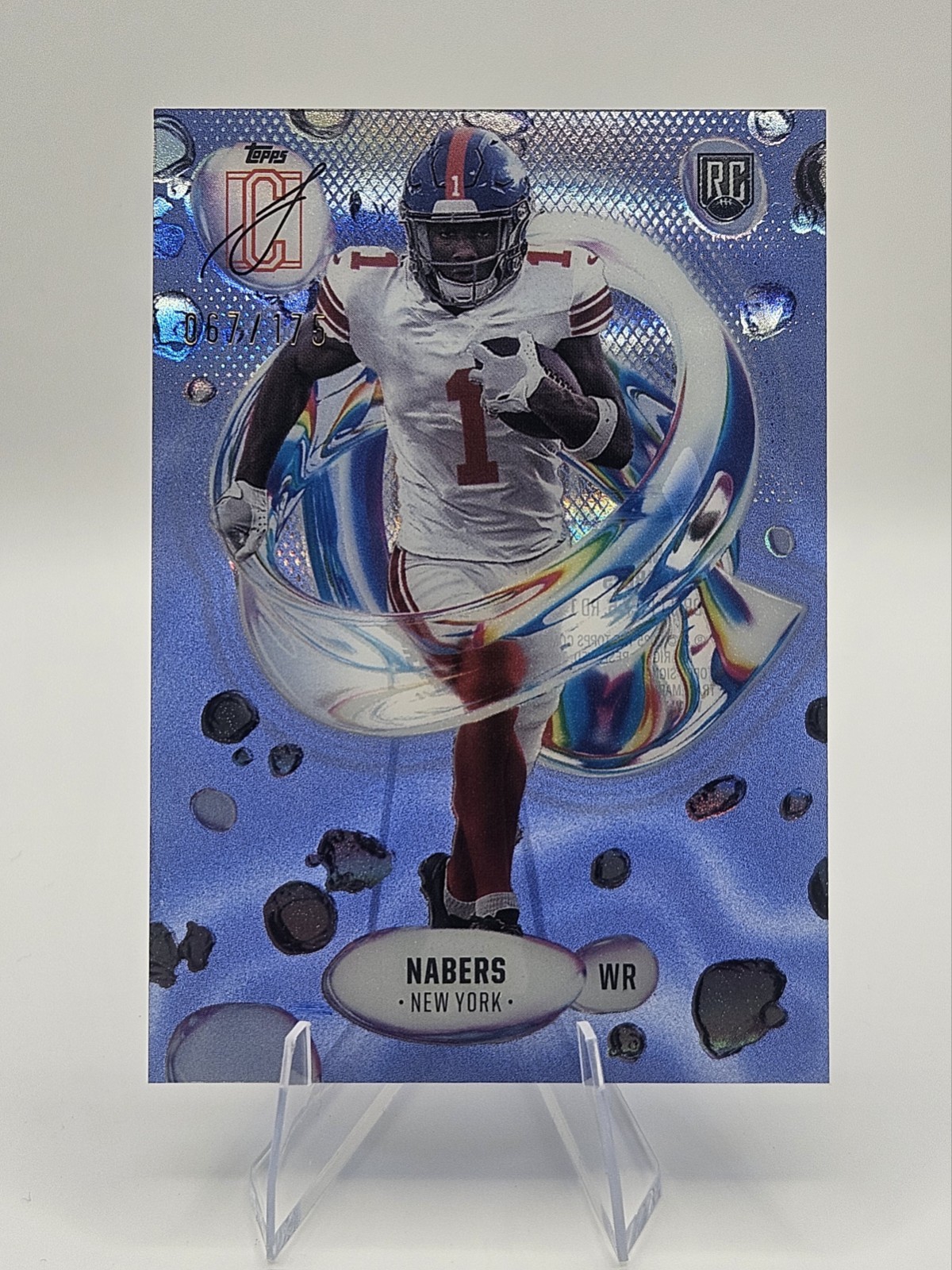 2024 Topps Signature Class- Malik Nabers  Indigo Fluidity /175