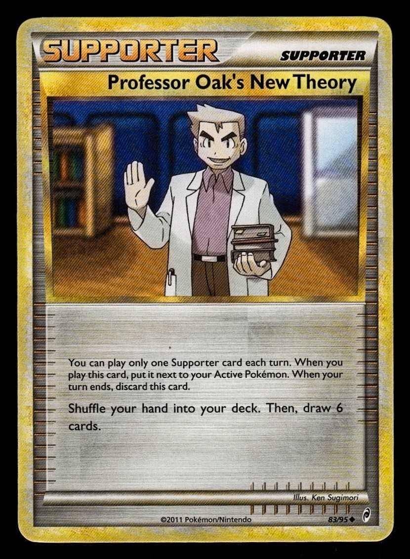 LP Professor Oak's New Theory 83/95 Call of Legends Pokemon 2011 Ken Sugimori