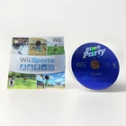 Nintendo Wii Sports + Block Party Bundle Disc Only Untested